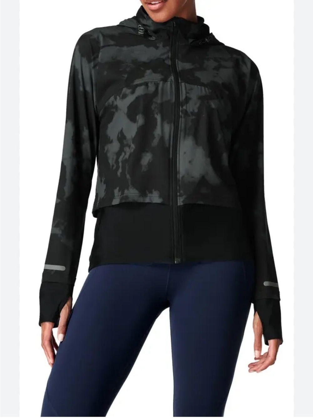 Sweaty Betty Fast Track Camo Running Jacket Medium